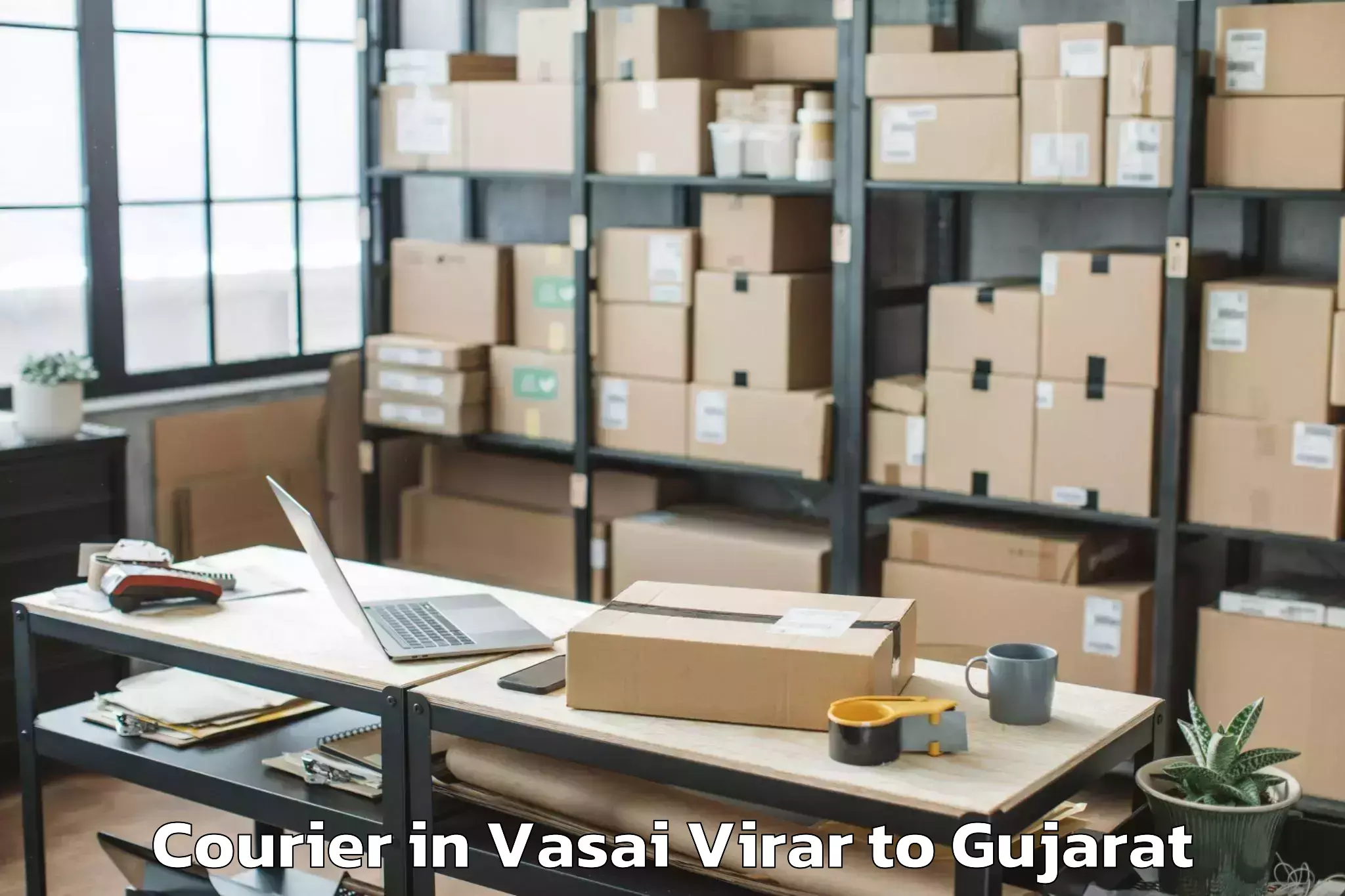 Get Vasai Virar to Halvad Courier